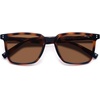 image:imageSOJOS Unisex Rectangle Polarized Sunglasses TR90 Square Frame UV400 Protection Lightweight Flexible for Men and WomenTortoise BrownBrown