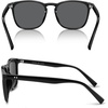 image:imageSOJOS Unisex Rounded Square Polarized Sunglasses TR90 Frame UV400 Protection Lightweight Retro for Women amp MenBlackGrey