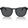 image:imageSOJOS Unisex Rounded Square Polarized Sunglasses TR90 Frame UV400 Protection Lightweight Retro for Women amp MenBlackGrey