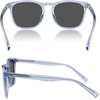 image:imageSOJOS Unisex Rounded Square Polarized Sunglasses TR90 Frame UV400 Protection Lightweight Retro for Women amp MenBlueGrey