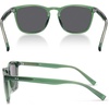 image:imageSOJOS Unisex Rounded Square Polarized Sunglasses TR90 Frame UV400 Protection Lightweight Retro for Women amp MenGreenGrey