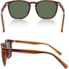 image:imageSOJOS Unisex Rounded Square Polarized Sunglasses TR90 Frame UV400 Protection Lightweight Retro for Women amp MenLight Brown StripesGreen