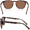 image:imageSOJOS Unisex Rounded Square Polarized Sunglasses TR90 Frame UV400 Protection Lightweight Retro for Women amp MenTortoise BrownBrown