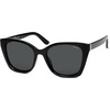 image:imageSOJOS Vintage Oversized Cateye Sunglasses Womens UV400 Large Designer Shades Lentes De Sol Para Mujer SJ2634BlackGrey