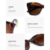 image:imageSOJOS Vintage Oversized Cateye Sunglasses Womens UV400 Large Designer Shades Lentes De Sol Para Mujer SJ2634Yellow TortoiseBrown Lens