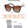 image:imageSOJOS Vintage Oversized Cateye Sunglasses Womens UV400 Large Designer Shades Lentes De Sol Para Mujer SJ2634Yellow TortoiseBrown Lens