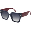 image:imageSOJOS Vintage Oversized Square Sunglasses for WomenRetro Womens Luxury Big Large Sun Glasses UV400 SJ2194Milky Navy FrameMilky Red Lens