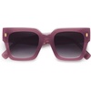 image:imageSOJOS Vintage Oversized Square Sunglasses for WomenRetro Womens Luxury Big Large Sun Glasses UV400 SJ2194Milky Purple FramePurple Grading Lens