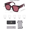 image:imageSOJOS Vintage Oversized Square Sunglasses for WomenRetro Womens Luxury Big Large Sun Glasses UV400 SJ2194PurplePurple