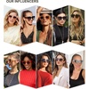 image:imageSOJOS Vintage Oversized Square Sunglasses for WomenRetro Womens Luxury Big Large Sun Glasses UV400 SJ2194Tortosie FrameBrown Grading Lens