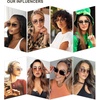 image:imageSOJOS Vintage Rectangle Sunglasses for WomenOversized Trendy Rimless 90s UV400 Womens Y2K Shades SJ1178SilverGrey Grading