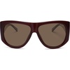 image:imageSOJOS Vintage Retro Oversized Big Aviator Polarized Sunglasses Womens Men SJ2615Brown Frame Brown Lens
