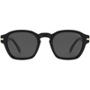image:imageSOJOS Vintage Retro Square Polarized Sunglasses Men Standard Fit Trendy Womens Sun Glasses SJ2382Black Frame Grey Lens
