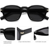image:imageSOJOS Vintage Retro Square Polarized Sunglasses Men Standard Fit Trendy Womens Sun Glasses SJ2382Black Frame Grey Lens