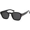 image:imageSOJOS Vintage Retro Square Polarized Sunglasses Men Standard Fit Trendy Womens Sun Glasses SJ2382Black Frame Grey Lens
