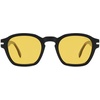 image:imageSOJOS Vintage Retro Square Polarized Sunglasses Men Standard Fit Trendy Womens Sun Glasses SJ2382Black Frame Yellow Lens
