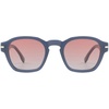 image:imageSOJOS Vintage Retro Square Polarized Sunglasses Men Standard Fit Trendy Womens Sun Glasses SJ2382Blue Frame Red Grading Lens