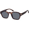 image:imageSOJOS Vintage Retro Square Polarized Sunglasses Men Standard Fit Trendy Womens Sun Glasses SJ2382Tortoise Frame Grey Lens