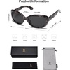 image:imageSOJOS Vintage Square Sunglasses for Women Polarized UV Protection Havana Frame SJ2111Black TortoiseGrey