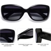 image:imageSOJOS Vintage Square Sunglasses for Women Polarized UV Protection Havana Frame SJ2111BlackGradient Grey