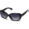 image:imageSOJOS Vintage Square Sunglasses for Women Polarized UV Protection Havana Frame SJ2111BlackGradient Grey