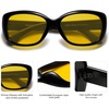image:imageSOJOS Vintage Square Sunglasses for Women Polarized UV Protection Havana Frame SJ2111BlackNight Vision