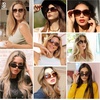 image:imageSOJOS Vintage Square Sunglasses for Women Polarized UV Protection Havana Frame SJ2111BlackNight Vision