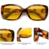 image:imageSOJOS Vintage Square Sunglasses for Women Polarized UV Protection Havana Frame SJ2111Brown TortoiseNight Vision
