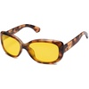 image:imageSOJOS Vintage Square Sunglasses for Women Polarized UV Protection Havana Frame SJ2111Brown TortoiseNight Vision