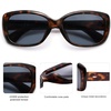 image:imageSOJOS Vintage Square Sunglasses for Women Polarized UV Protection Havana Frame SJ2111C11tortoise Frame With Grey Lens