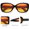image:imageSOJOS Vintage Square Sunglasses for Women Polarized UV Protection Havana Frame SJ2111C14black FrameOrange Yellow Lens