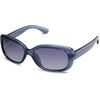 image:imageSOJOS Vintage Square Sunglasses for Women Polarized UV Protection Havana Frame SJ2111Transparent Blue