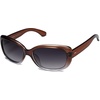 image:imageSOJOS Vintage Square Sunglasses for Women Polarized UV Protection Havana Frame SJ2111Transparent Brown PurpleGradien Grey