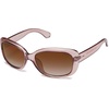 image:imageSOJOS Vintage Square Sunglasses for Women Polarized UV Protection Havana Frame SJ2111Transparent BrownGradient Brown
