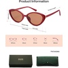 image:imageSOJOS Womens Retro Cat Eye Sunglasses Polarized TR90 UltraLightweight Oval Vintage Shades UV400 Protection RedOrange with gift box