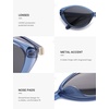 image:imageSOJOS Womens Retro Cat Eye Sunglasses Polarized TR90 UltraLightweight Oval Vintage Shades UV400 ProtectionBlueGrey