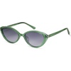 image:imageSOJOS Womens Retro Cat Eye Sunglasses Polarized TR90 UltraLightweight Oval Vintage Shades UV400 ProtectionGreenGrey