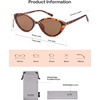image:imageSOJOS Womens Retro Cat Eye Sunglasses Polarized TR90 UltraLightweight Oval Vintage Shades UV400 ProtectionTortoise BrownBrown