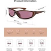 image:imageSOJOS Wrap Around Running Sunglasses for Men Women Retro UV400 Driving Fishing Y2K Sport Sun Glasses SJ2747BrownPink
