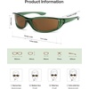 image:imageSOJOS Wrap Around Running Sunglasses for Men Women Retro UV400 Driving Fishing Y2K Sport Sun Glasses SJ2747GreenBrown