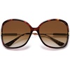 image:imageSOJOS 2026 Oversized Butterfly Sunglasses for Women with Gold ArmsBeach Sun UV Protection ShadesOrange TortoiseBrown