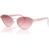image:imageSOJOS Acetate Cat Eye LimitedEdition Sunglasses Women Rhinestones amp Pearls Vintage Designer Sun Glasses DarlingRosegoldGrading Red