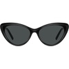 image:imageSOJOS Acetate Cat Eye Sunglasses Women Handmade Polarized Retro Lightweight Fashion 90s Style UV400 Sunnies LolaBlackGrey