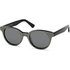 image:imageSOJOS Acetate Polarized Retro Round Sunglasses for Men Women Classic UV400 Protection Sun Glasses OasisBlackGrey