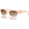 image:imageSOJOS Acetate Polarized Retro Sunglasses for Women Cateye Narrow UV400 Protection Sun Glasses Fire CoralOrangeBrown