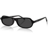 image:imageSOJOS Acetate Polarized Square Sunglasses for Women Retro Narrow Cat Eye SunniesDUSKBlackGrey