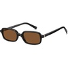 image:imageSOJOS Acetate Polarized Sunglasses for Women Retro 90s Small Trendy Sun Glasses LaneBlackBraun