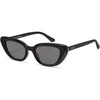 image:imageSOJOS Acetate Retro Cat Eye Sunglasses for Women Polarized Lenses Vintage Fashion Sun Glasses SJ3118BlackGrey