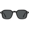 image:imageSOJOS Acetate Square Polarized Sunglasses Women Men Retro Handmade Rectangular Lightweight Sun glasses HarrisonBlackGrey