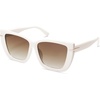 image:imageSOJOS Big Large Oversized Cat Eye Sunglasses for Women 70s Trendy Plus Size Designer Shades SJ2231WhiteBrown